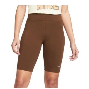Nike Tight fit mid rise short length biker shorts